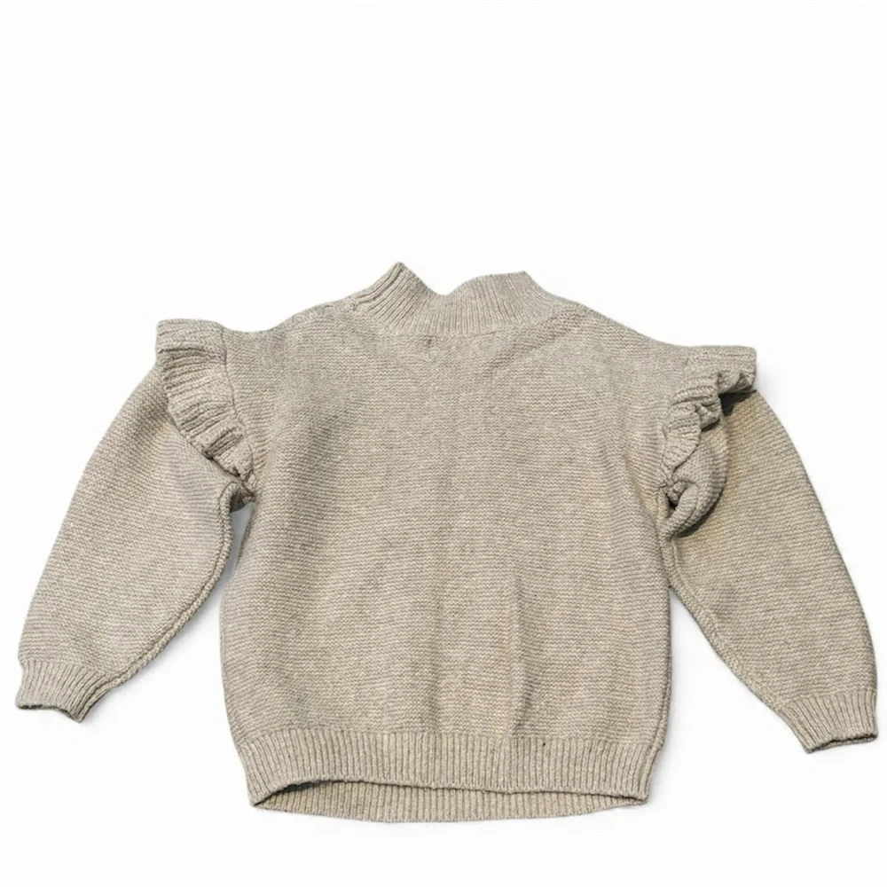 Old Navy Oatmeal Toddler Mock Neck Knit Sweater